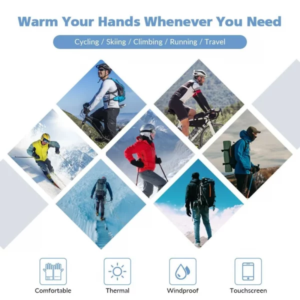 Guanti invernali con eccezionale isolamento termico e funzionalità touch screen – HEATGLOVES slider