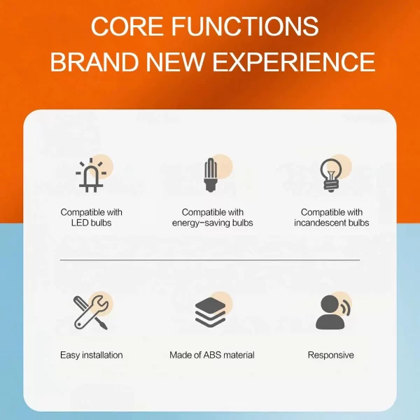 Portalampada con sensore di movimento slider