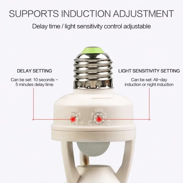 Portalampada con sensore di movimento slider