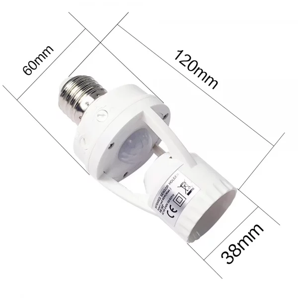 Portalampada con sensore di movimento slider