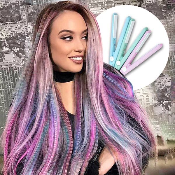 Mini-piastra per capelli slider