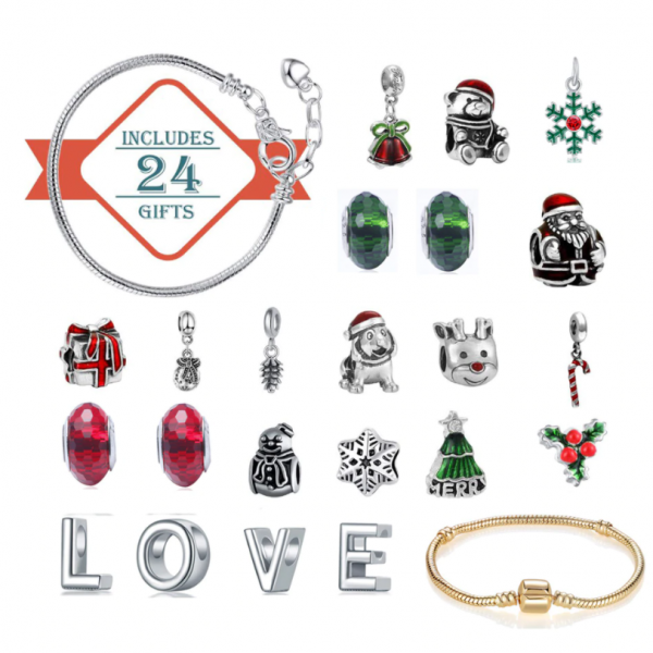 Calendario dell’avvento con gioielli slider