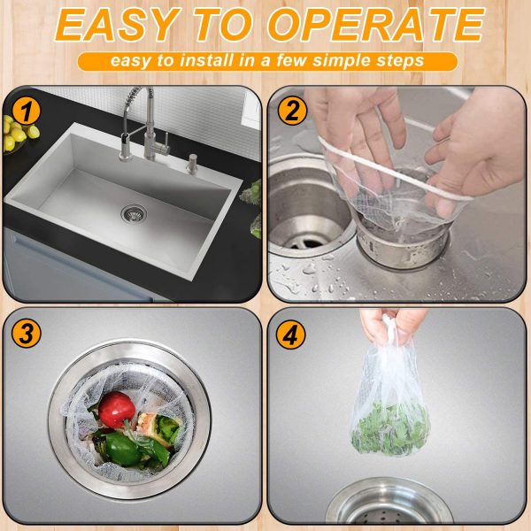 Clean sink – Filtro di scarico usa e getta (60 pz) slider